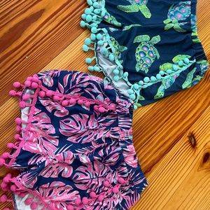 Fun printed girls shorts